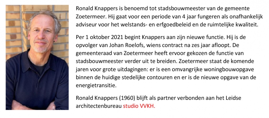 stadsbouwmeester, Zoetermeer stadsbouwmeester, Zoetermeer